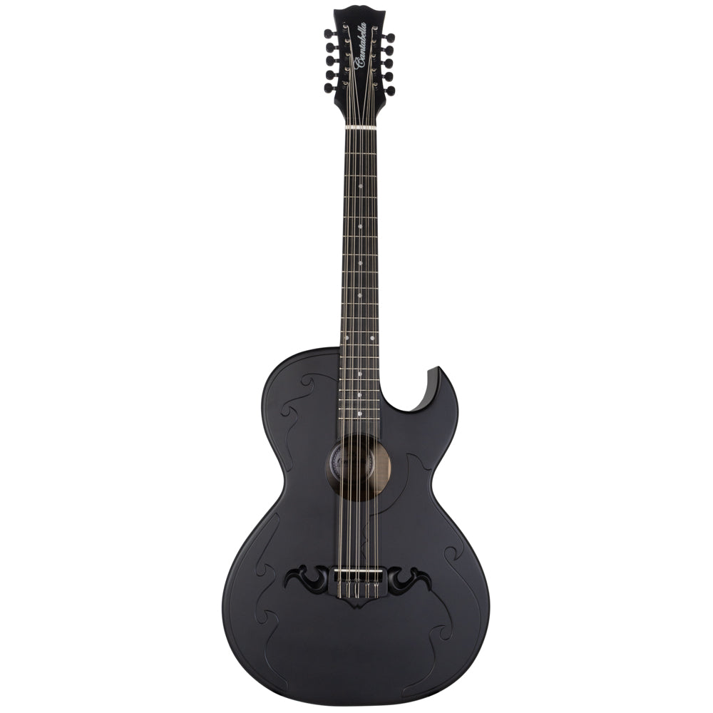 Cantabella Bajo Quinto Maple Top Matte Black-Bajo Quinto-Cantabella- Hermes Music